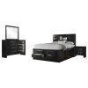 CoasterEssence 202701Q-S4 Briana - 4 Piece Queen Bedroom Set - Black