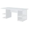 CoasterEssence 801455 Alice - 4-Shelf Engineered Wood Writing Desk - White