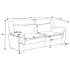 CoasterEveryday 506591-S2 Arabella - 2 Piece Upholstered Padded Arm Sofa Set - Gray