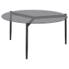 Coaster Fine Furniture 710168-S2 Rosalie - 2 Piece Round Coffee And End Table Set - Gray