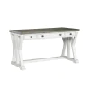 Samuel Lawrence Furniture S786-910 Valley Ridge - 3-Drawer Desk - White