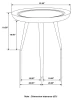CoasterEssence 736107 Zoe - Round Mango Wood Side End Table - Natural