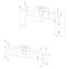 CoasterEssence 300171Q-SET Sydney - Metal Queen Open Frame Bed - Brushed Gold
