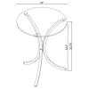 CoasterEveryday 902869 Eloise - Round Glass Top Accent Side Table - Chrome