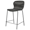 CoasterEssence 192039 Mckinley - Faux Rattan Metal Counter Chair (Set of 2) - Brown