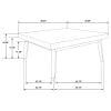 Coaster Fine Furniture 707798 Westerly - Square Wood Coffee Table - Walnut Brown