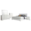 CoasterEssence 203500Q-S5 Felicity - Queen 5 Piece Bedroom Set - White High Gloss