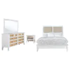 Coaster Fine Furniture 223471Q-S4 Bexhill - 4 Piece Queen Bedroom Set - White