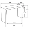 Coaster Fine Furniture 708419 Odilia - Rectangular Solid Wood Entryway Console Table - Auburn