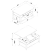 CoasterEssence 721038 Bradford - Rectangular Wood Lift Top Coffee Table - Walnut