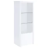 Coaster Fine Furniture 704251-SET Jude - 3 Piece TV Entertainment Center - White High Gloss