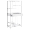 Coaster Fine Furniture 182034 Figueroa - 5-Shelf Wine Storage Bar Cabinet - White High Gloss