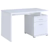 CoasterEveryday 800110 Irving - 2-Drawer Office Computer Desk - White