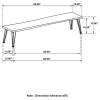 CoasterEssence 190913 Sherman - Wood Dining Bench - Natural Acacia