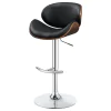 CoasterEssence 130504 Harris - Adjustable Bar Stool - Black And Chrome