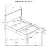 CoasterEveryday 350051F Boyd - Upholstered Full Panel Bed - Ivory