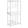Coaster Fine Furniture 182034 Figueroa - 5-Shelf Wine Storage Bar Cabinet - White High Gloss