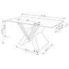 CoasterElevations 723448 Taffeta - Glass Top Mirrored Acrylic Coffee Table - Silver