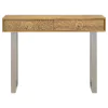CoasterEveryday 953512 Draco - 2-Drawer Console Table Hand Carved Details - Natural