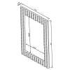 CoasterElevations 961614 Aideen - Acrylic Crystal Wall Mirror - Silver