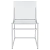 Coaster Fine Furniture 121182 Adino - Acrylic Dining Side Chair (Set of 2) - Chrome