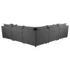 Coaster Fine Furniture 551681-SETA Sasha - 5 Piece Upholstered Modular Sectional - Barely Black