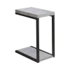 CoasterEveryday 902933 Beck - Engineered Wood C-Shape Sofa Side Table - Cement