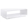 Coaster Fine Furniture 710768-S3 Paseo - 3 Piece Coffee And End Table Set - White High Gloss