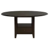 Coaster Fine Furniture 115100 Twyla - Round Dining Table With Drawer - Dark Cocoa