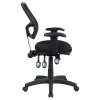 CoasterEssence 800019 Rollo - Upholstered Adjustable Ergonomic Office Chair - Black