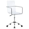 CoasterEssence 801436 Amaturo - Acrylic Adjustable Home Office Desk Chair - Clear