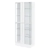 Coaster Fine Furniture 950397 Cabra - 4-Door LED Curio Display Cabinet - White High Gloss