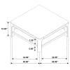 Coaster Fine Furniture 723488 Solano - Square Wood Cocktail Coffee Table - Weathered Mango