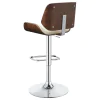 CoasterEssence 130503 Folsom - Upholstered Adjustable Bar Stool - Ecru And Chrome