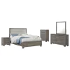 Coaster Fine Furniture 223341KW-S5 Wright - 5 Piece California King Bedroom Set - Brown Oak