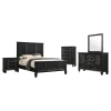 CoasterEssence 201321KWN-S5 Sandy Beach - 5 Piece California King Panel Bedroom Set - Black