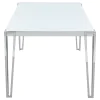 CoasterElevations 193001 Pauline - Rectangular Glass Top Dining Table - Chrome