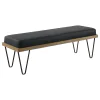 CoasterEssence 501837 Chad - Denim Upholstered Accent Bench - Dark Blue