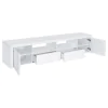 Coaster Fine Furniture 704262 Jude - 2 Door Engineered Wood TV Stand - High Gloss White