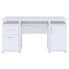 CoasterEveryday 800108 Tracy - 2-Drawer Office Computer Desk - White