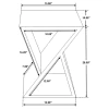 CoasterEveryday 910180 Lily - Solid Reclaimed Wood Accent Side Table - Natural