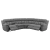 CoasterEssence 609540P Bahrain - 6 Piece Modular Power Reclining Sectional - Charcoal