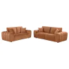 Coaster Fine Furniture 504951-S2 Burnett - 2 Piece Chenille Upholstered Sofa Set - Burnt Orange