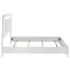 Coaster Fine Furniture 215791Q Cassia - Queen LED Panel Bed - White High Gloss