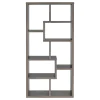 CoasterEveryday 800510 Theo - 7-Shelf Bookshelf - Weathered Gray