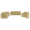 Coaster Fine Furniture 508824-S3 Corliss - 3 Piece Velvet Upholstered Sofa Set - Camel