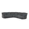 New Classic 27-U2540-3NP Redondo - 3 Piece Manual Sectional (2 Loveseats & Wedge) - Dark Gray