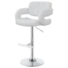 CoasterEssence 102557 Brandi - Adjustable Bar Stool - Chrome And White