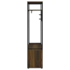 Coaster Fine Furniture 980006 Quincy - 2 Door Coat Rack Hall Tree Storage Bench - Dark Pine