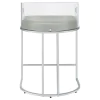 CoasterElevations 183405 Thermosolis - Clear Acrylic Counter Chair (Set of 2) - Chrome